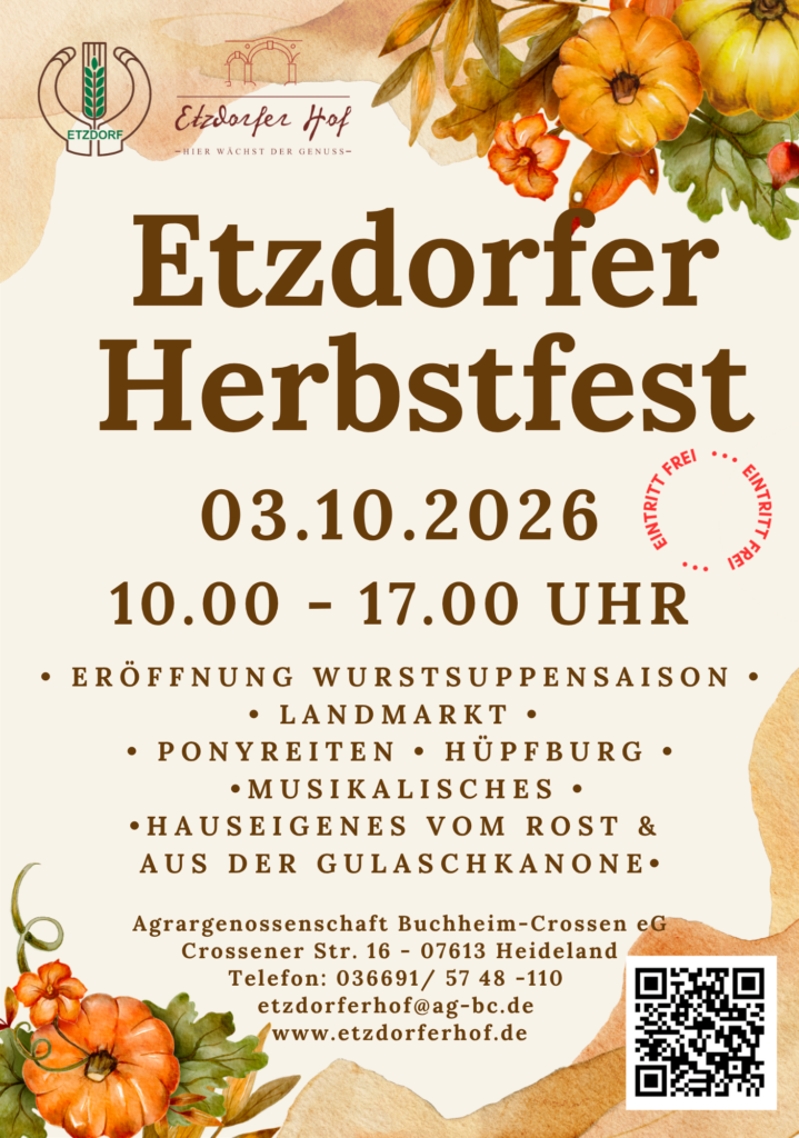 Flyer Etzdorfer Herbstfest 2026